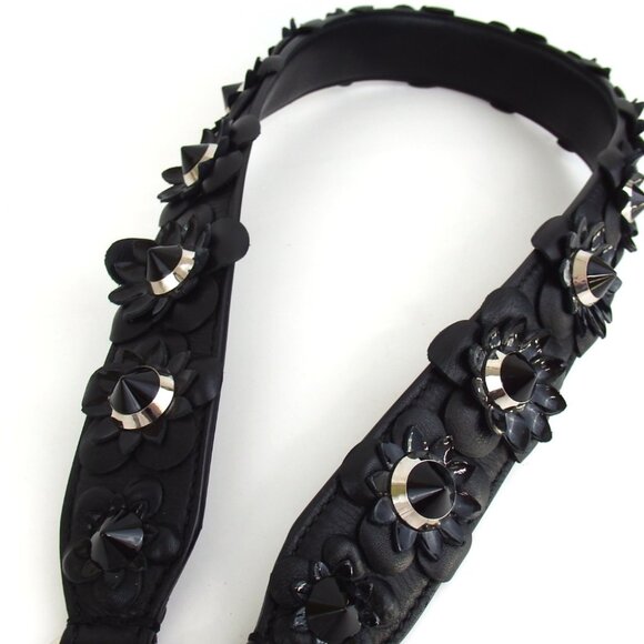 Authentic FENDI Strap You Bag Strap Flower strap leather [Used] - Picture 3 of 6